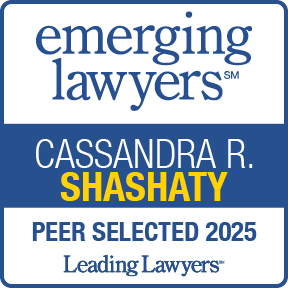 Cassandra Shashaty Emerging Lawyers 2025 badge