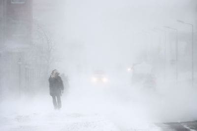 snow plow accident